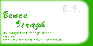 bence viragh business card